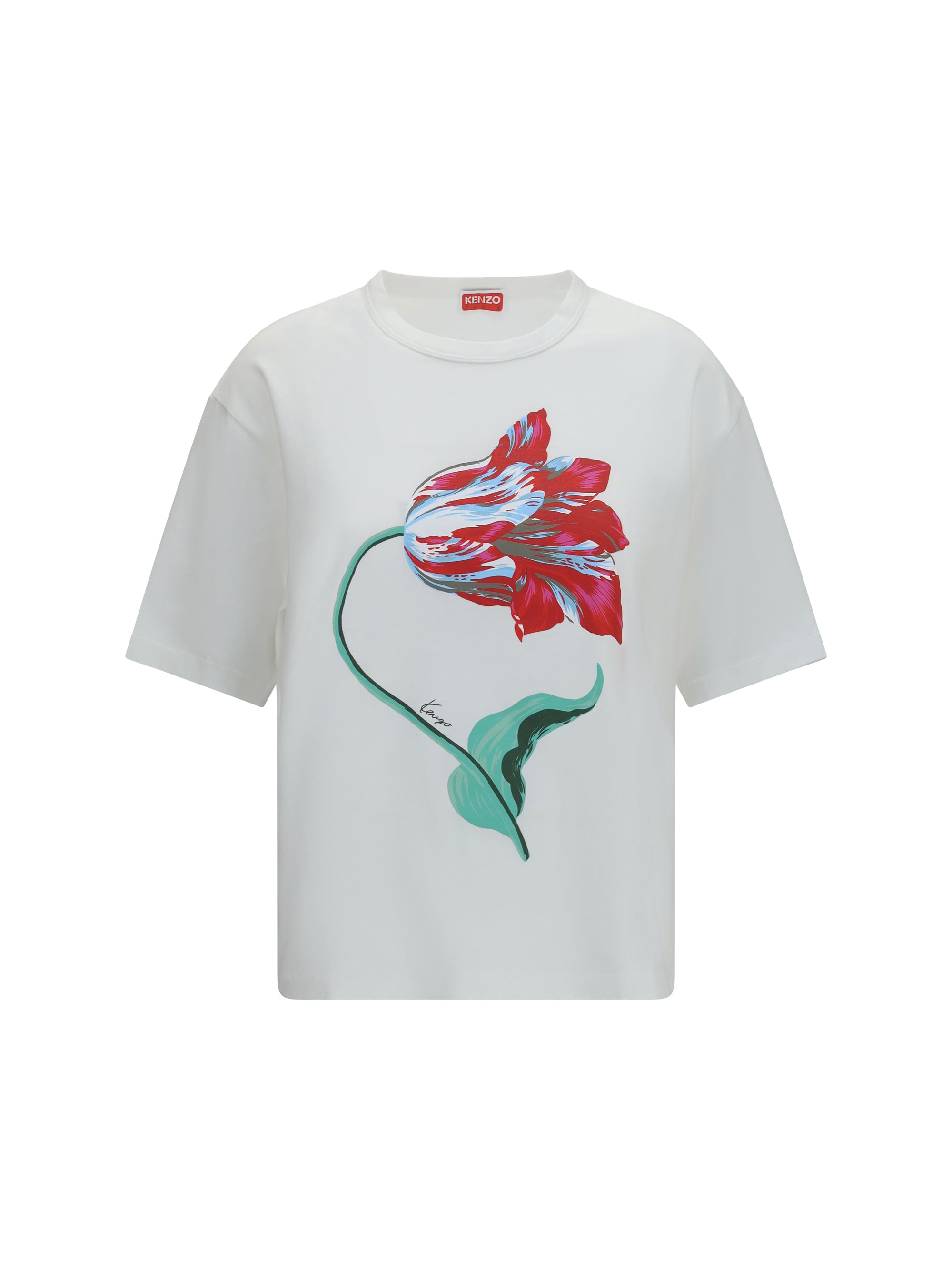 kenzo tulip cotton t-shirt