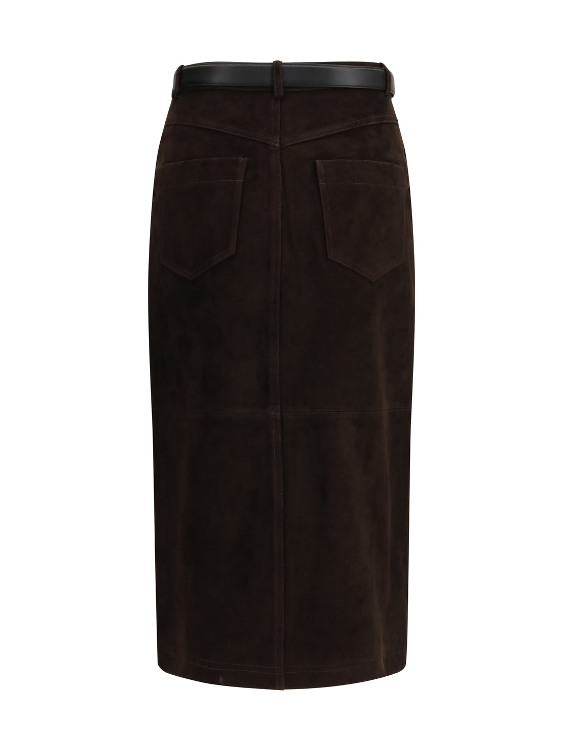 SELF-PORTRAIT 8 suede midi skirt