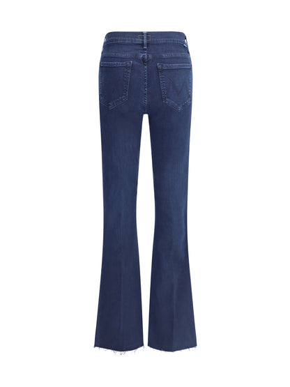 MOTHER DENIM 30 weekender fray crop flare jeans