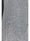 boat neck lace sweater
