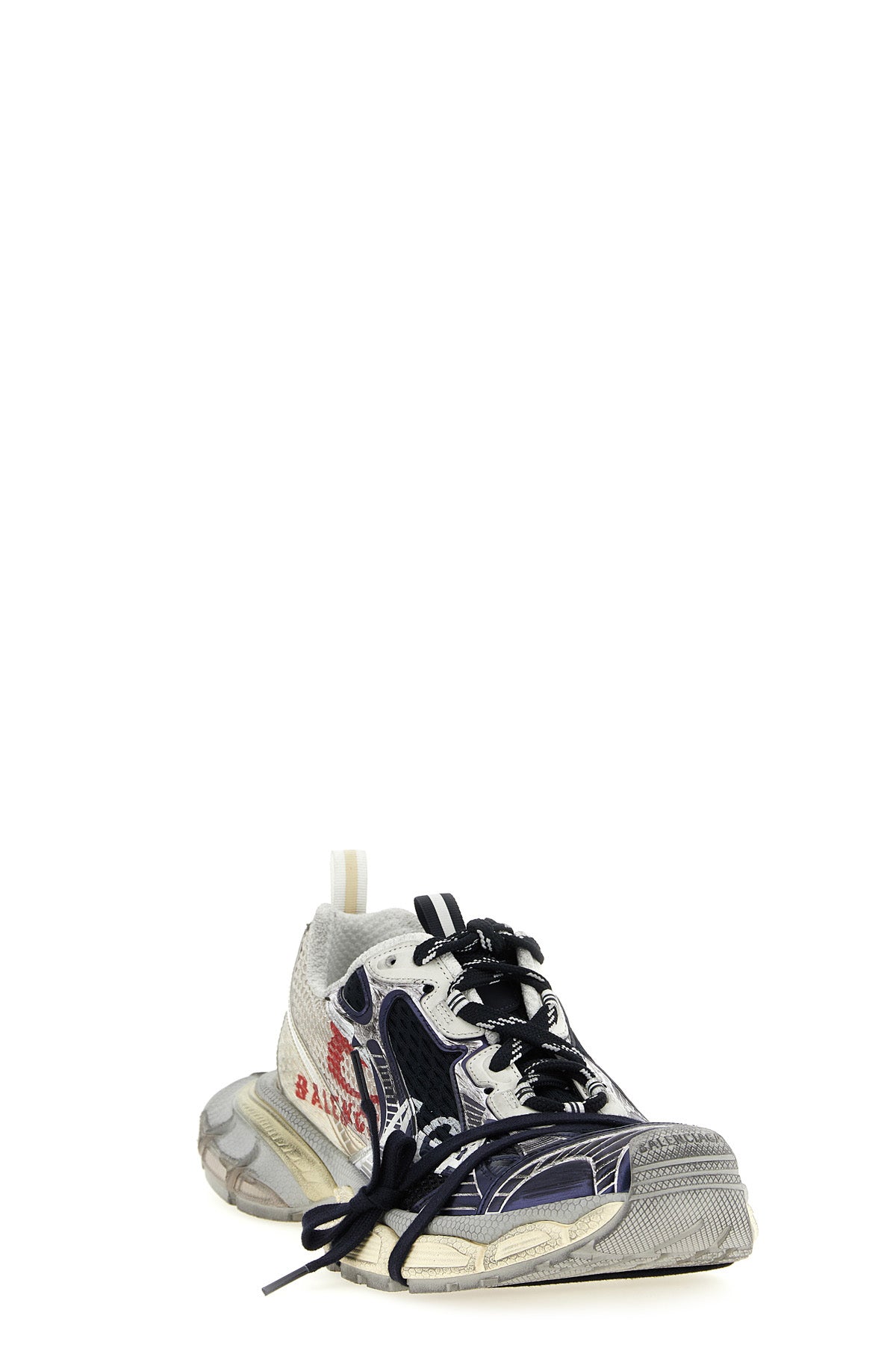 3xl split logo sneakers in polyester and polyurethane