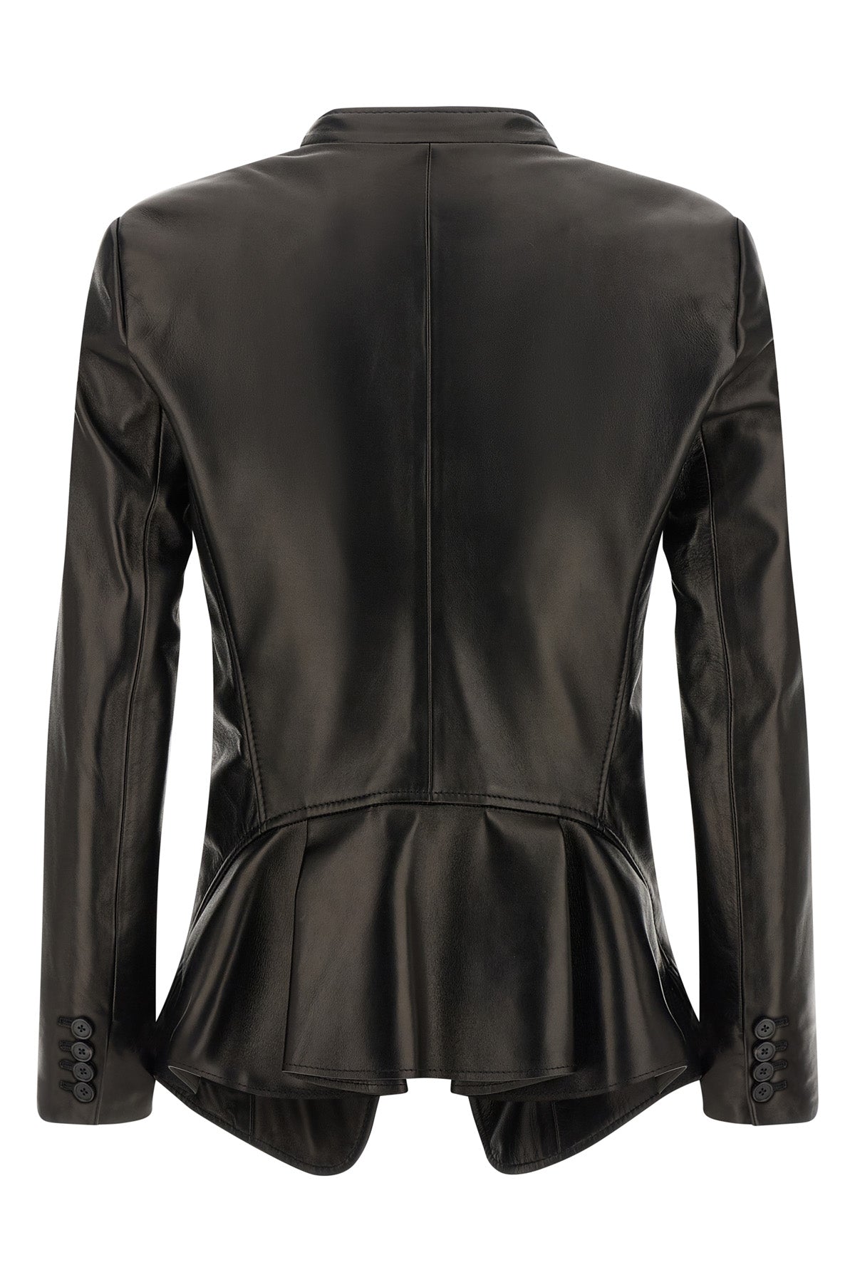 single-breasted nappa blazer