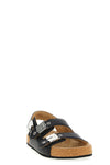 balenciaga x scholl sandals in calf leather