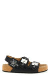 balenciaga x scholl sandals in calf leather