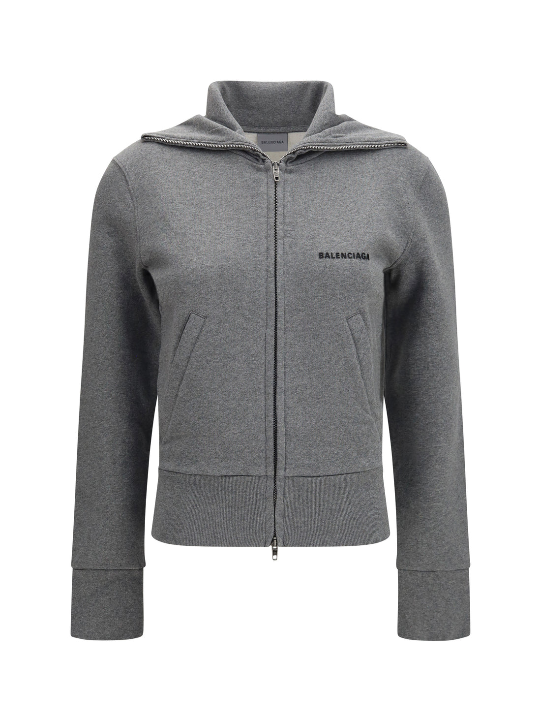 BALENCIAGA L fitted zip-up hoodie