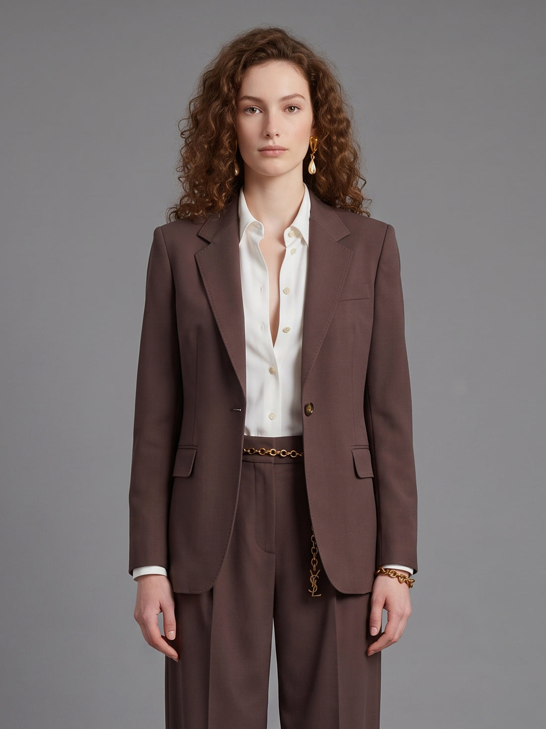 SUTTON NEW YORK 40 single-breasted jacket in stretch canvas