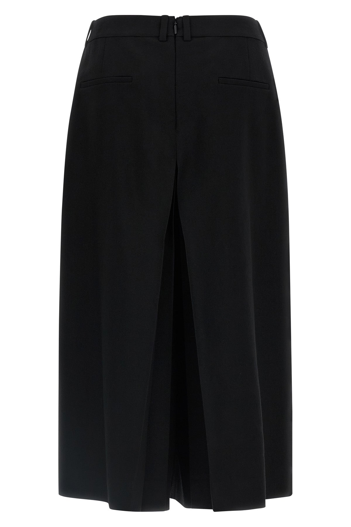 midi wool skirt