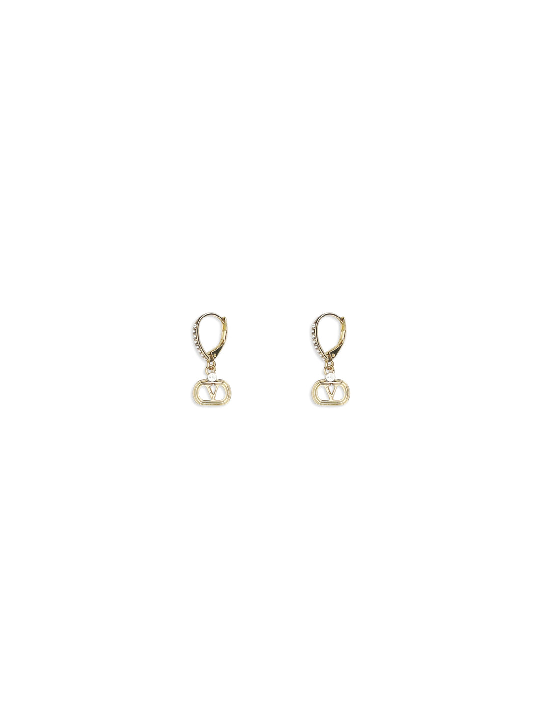 VALENTINO GARAVANI OS ovalette earrings in metal and swarovski® crystals