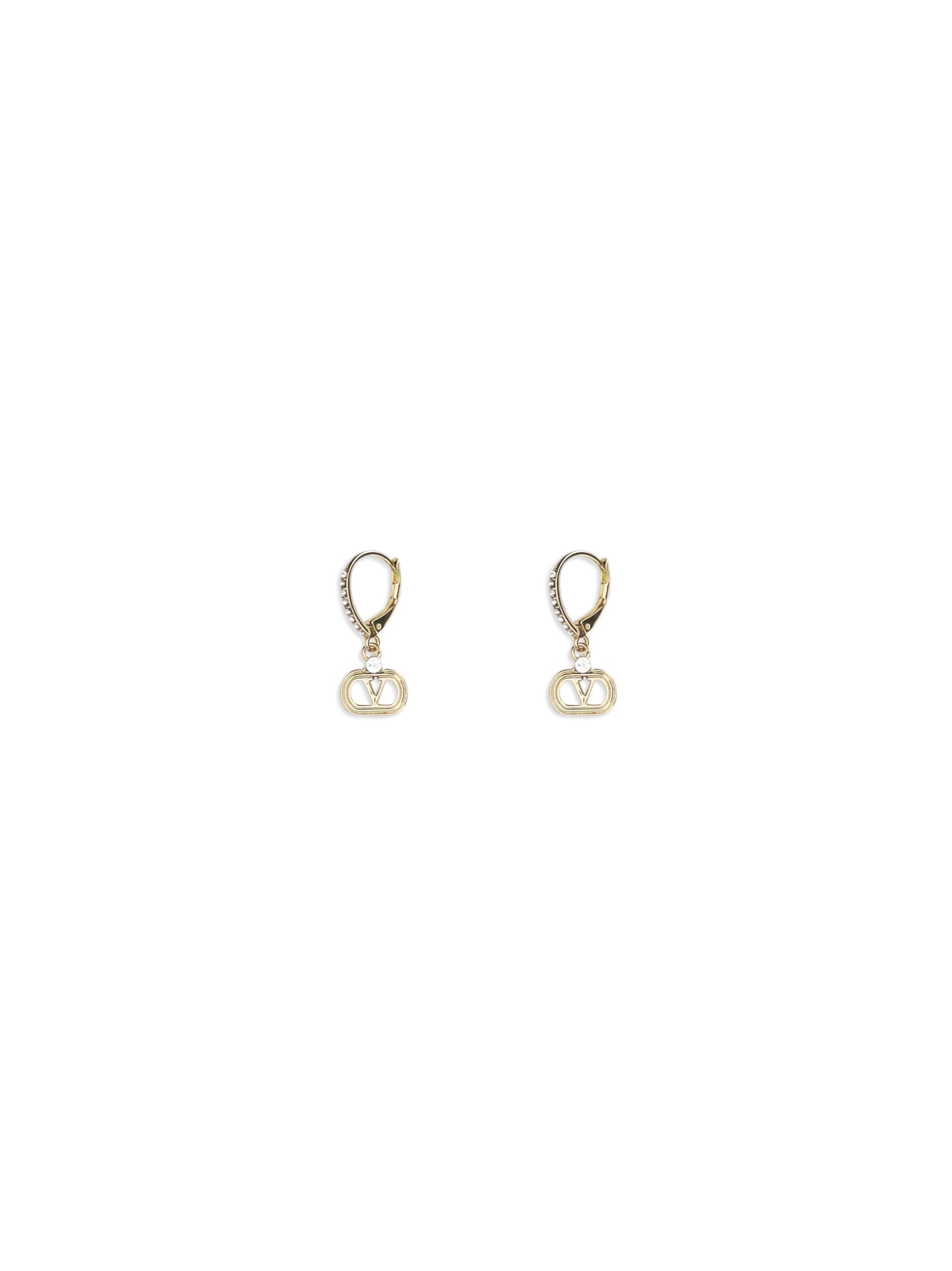 ovalette earrings in metal and swarovski® crystals