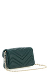 gg marmont mini shoulder bag in chevron pattern matelassé nappa leather