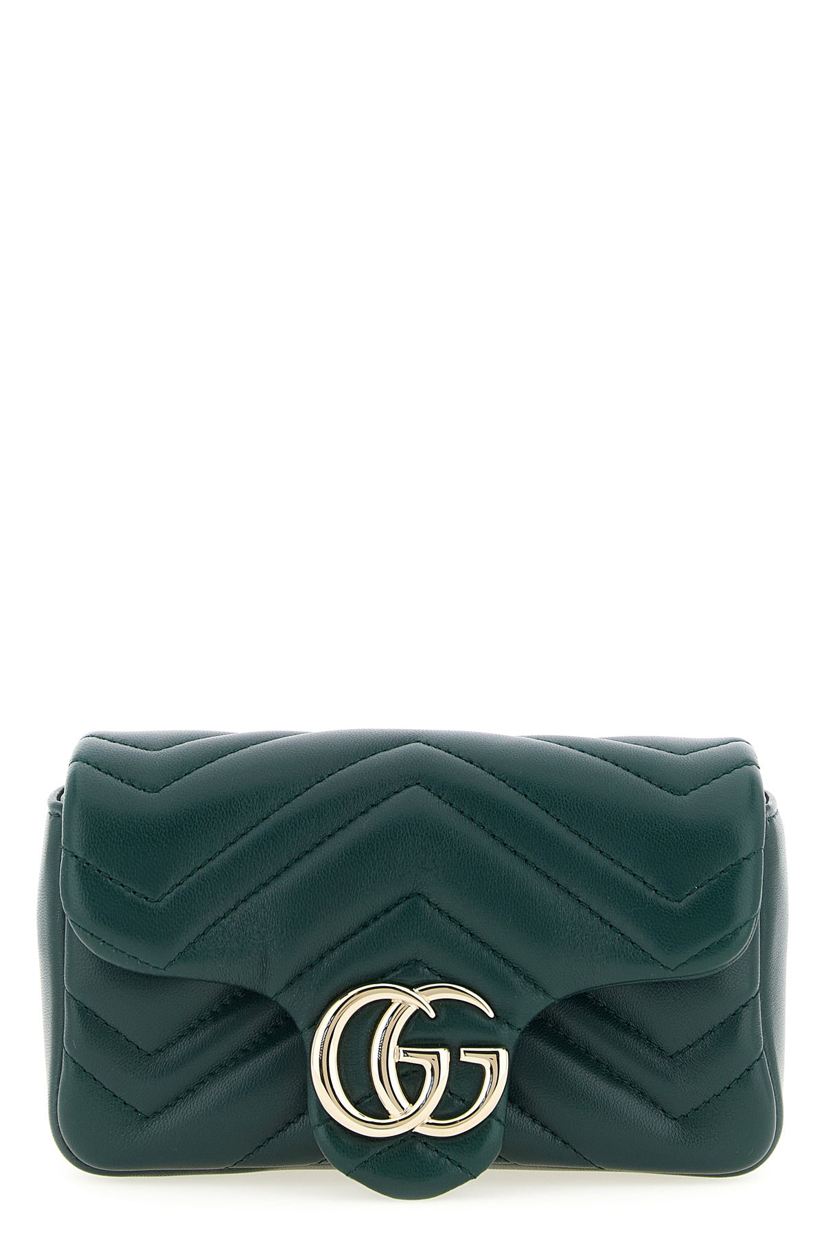 gg marmont mini shoulder bag in chevron pattern matelassé nappa leather