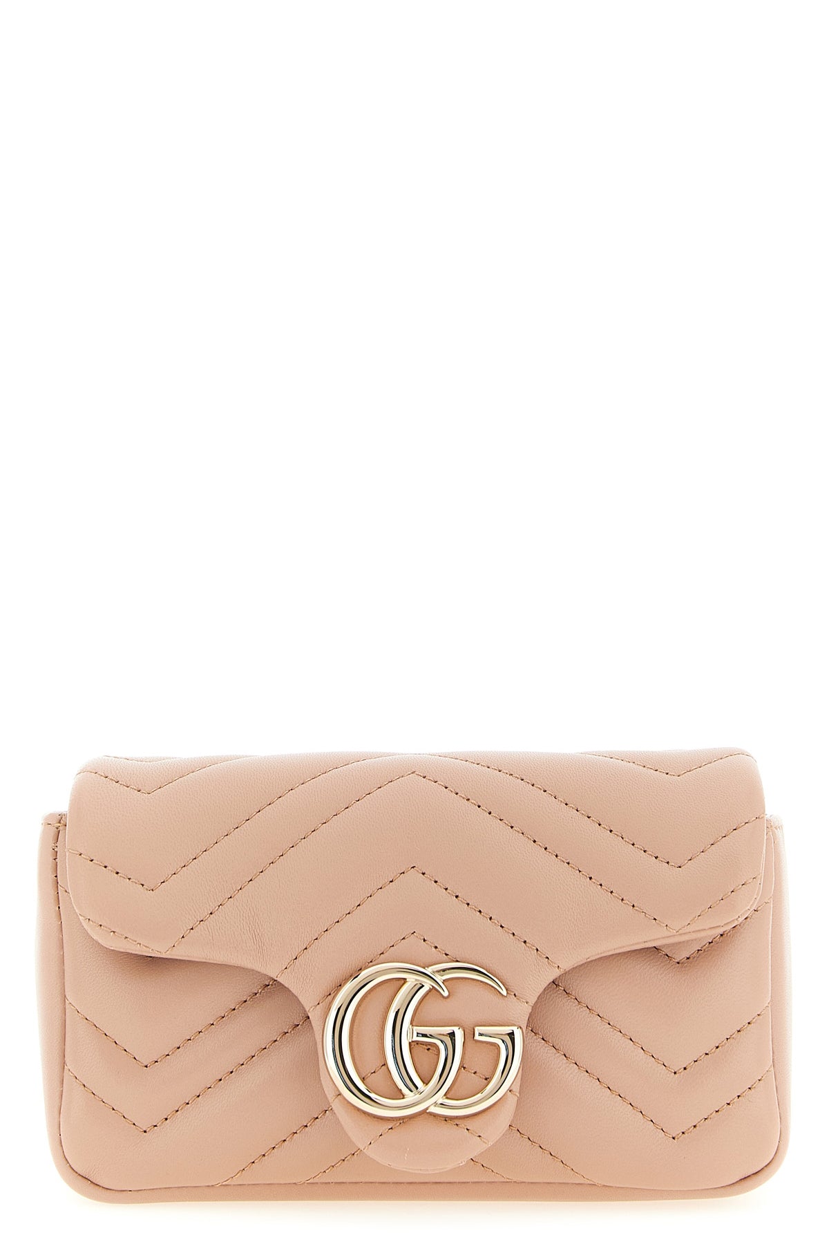 gg marmont mini shoulder bag in chevron pattern matelassé nappa leather
