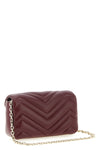 gg marmont mini shoulder bag in gucci rosso ancora matelassé nappa leather