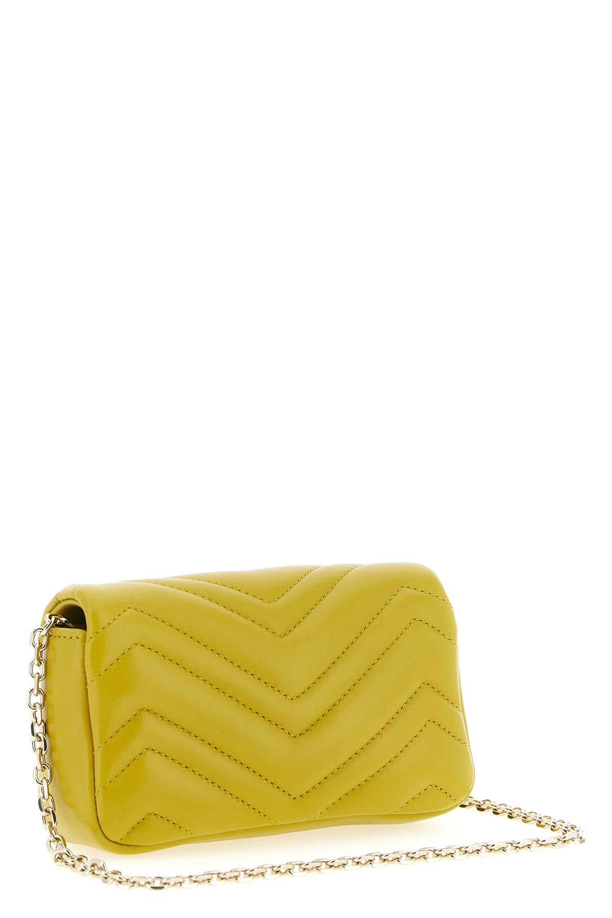 gg marmont mini shoulder bag in chevron pattern matelassé nappa leather