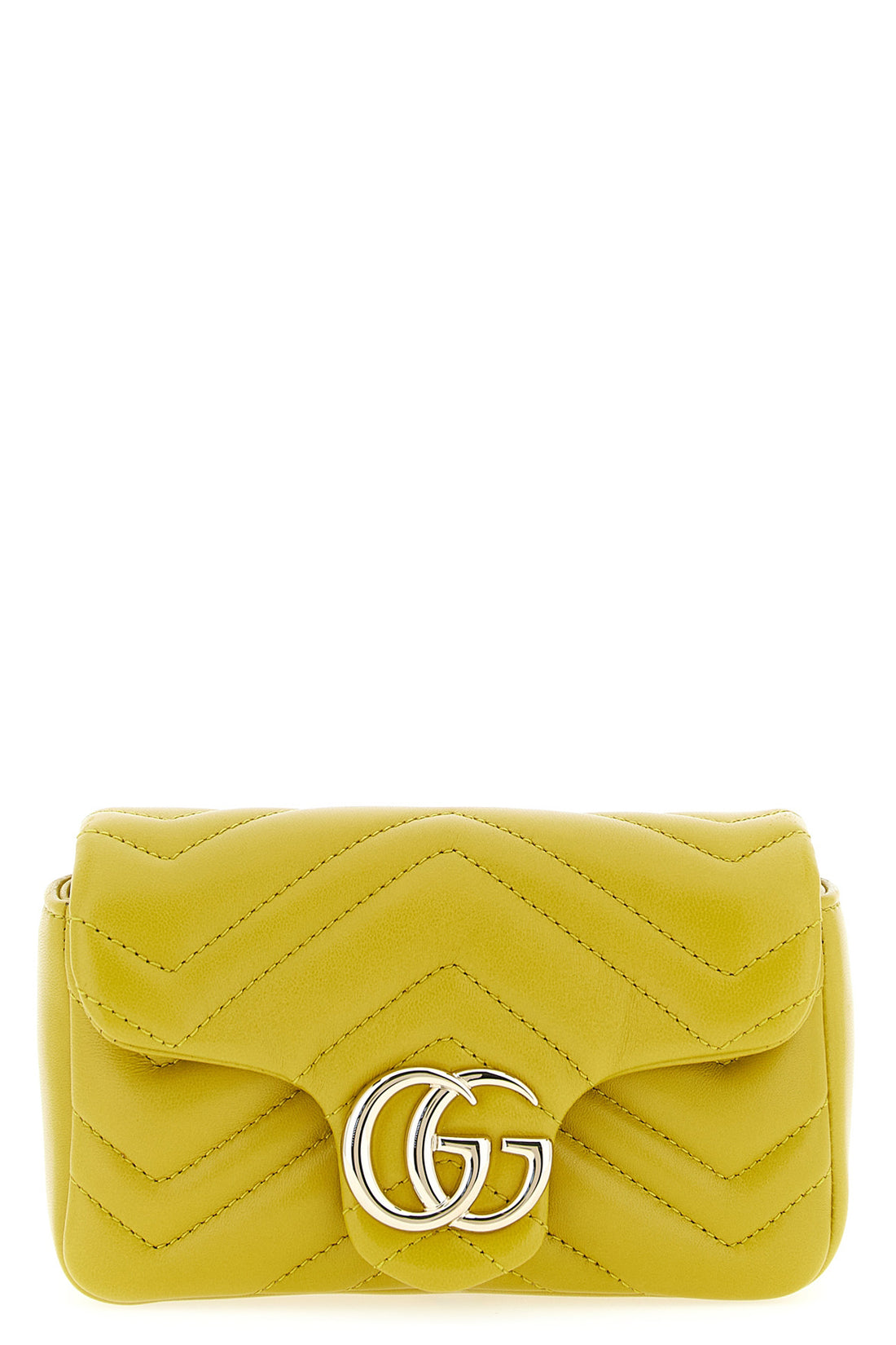 GUCCI OS gg marmont mini shoulder bag in chevron pattern matelassé nappa leather