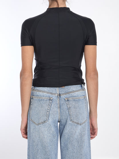 ALEXANDER WANG M rash guard t-shirt with logo