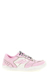 hamptons sneakers in cowhide and polyester leather