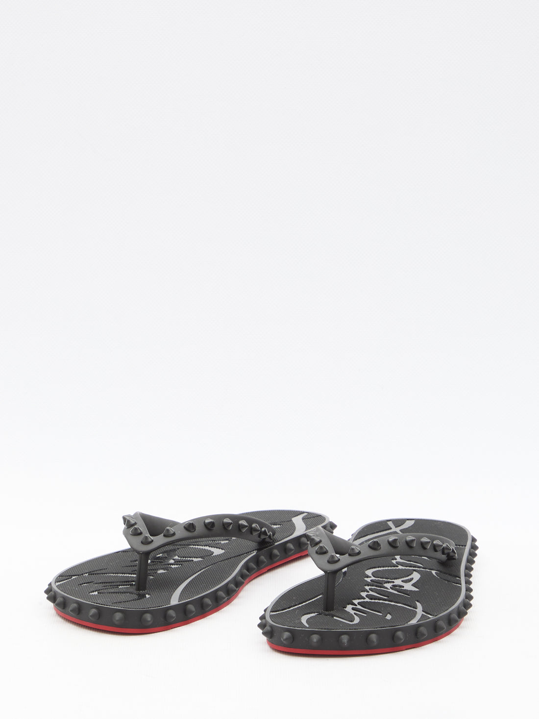 CHRISTIAN LOUBOUTIN 35 super loubi flip flops