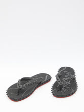 CHRISTIAN LOUBOUTIN 35 super loubi flip flops