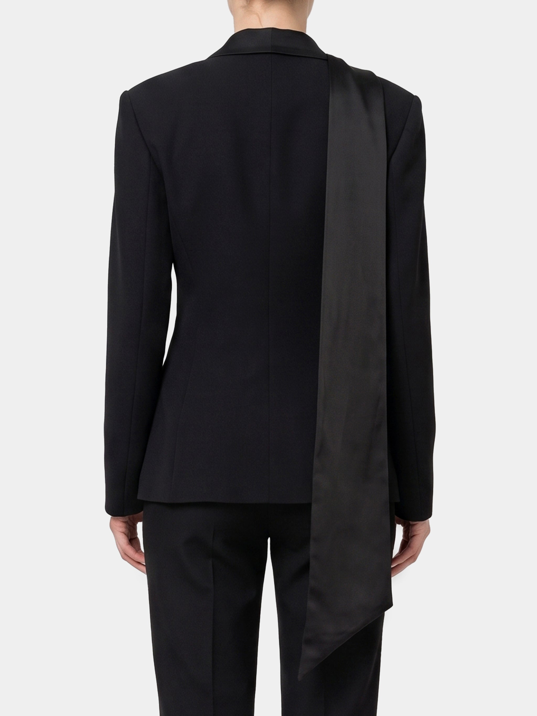 single-breasted tuxedo jacket
