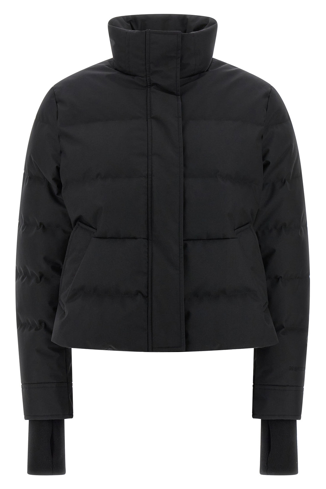 MCQUEEN 40 quilted and goose feather padded technical fabric down jacket