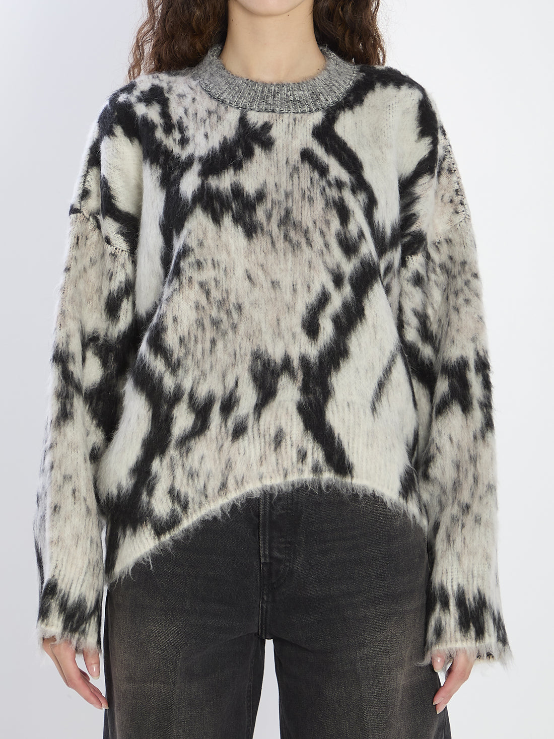 THE ATTICO 38 python-print sweater 