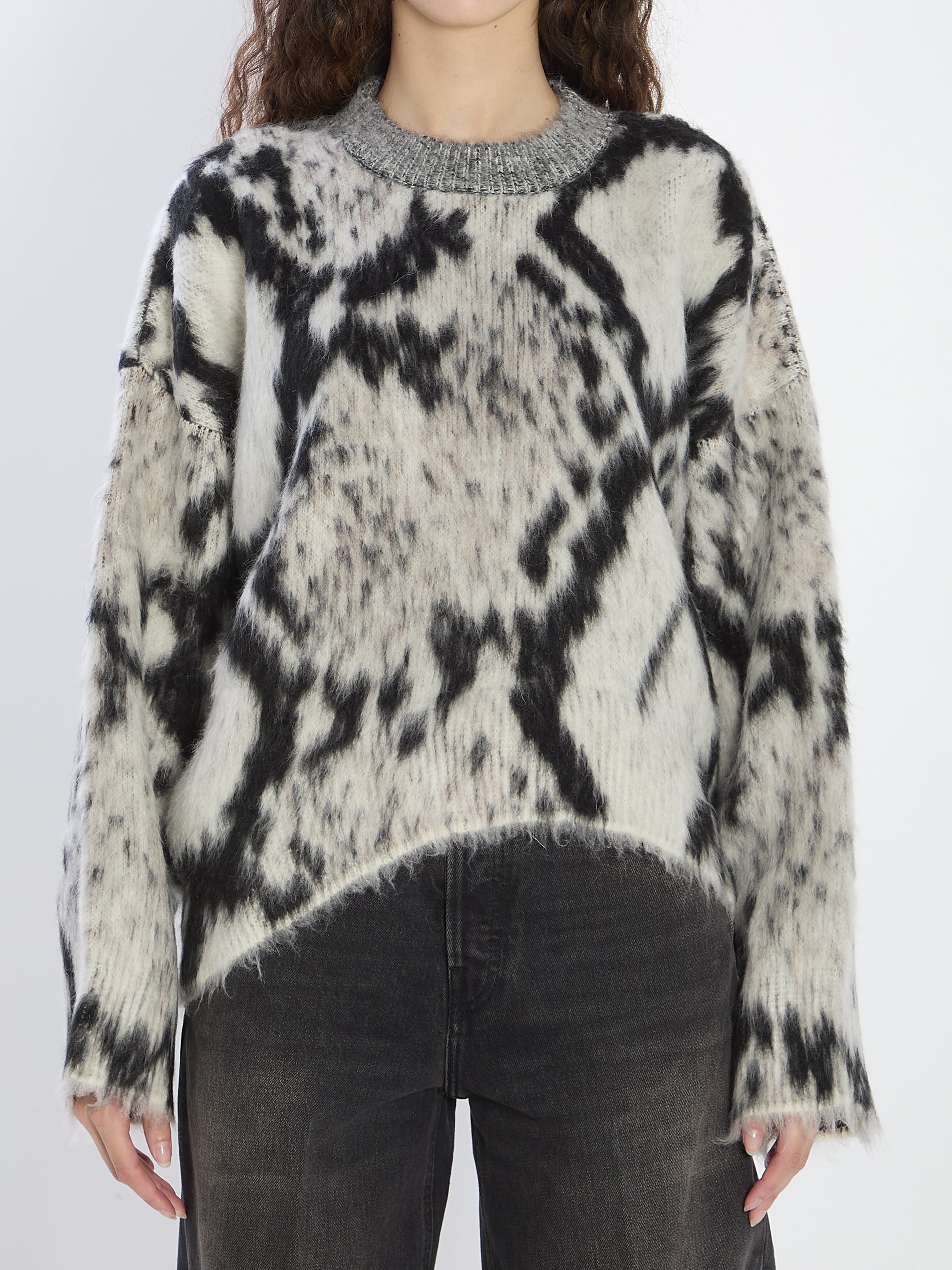 THE ATTICO 38 python-print sweater 