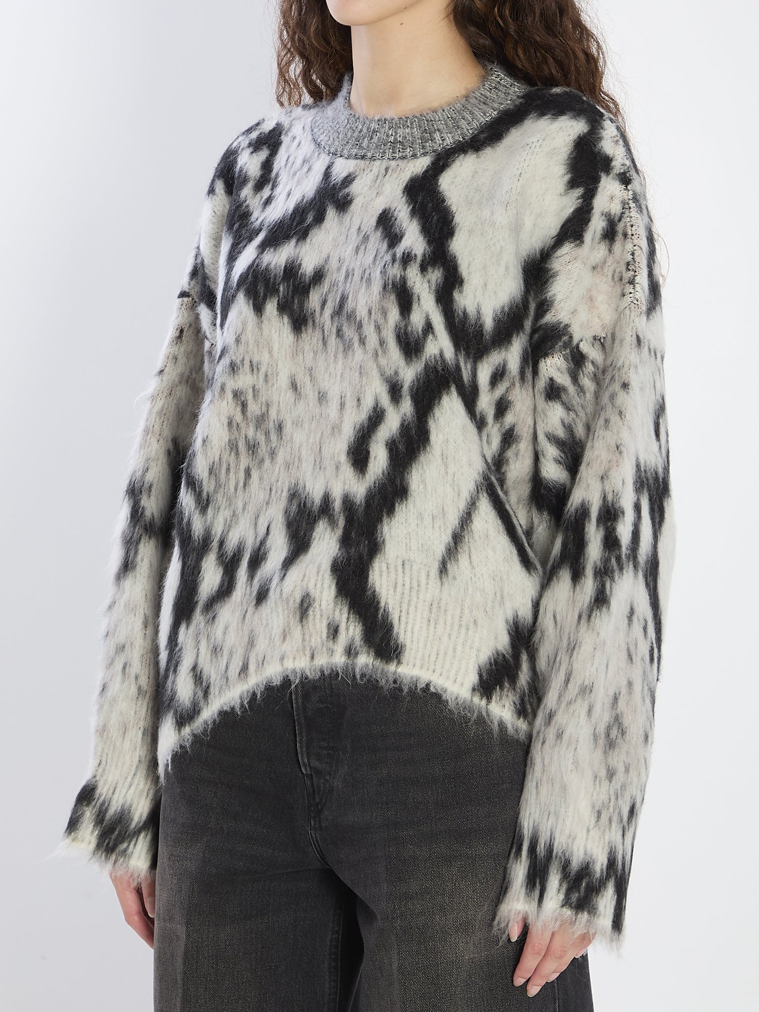 THE ATTICO 38 python-print sweater 