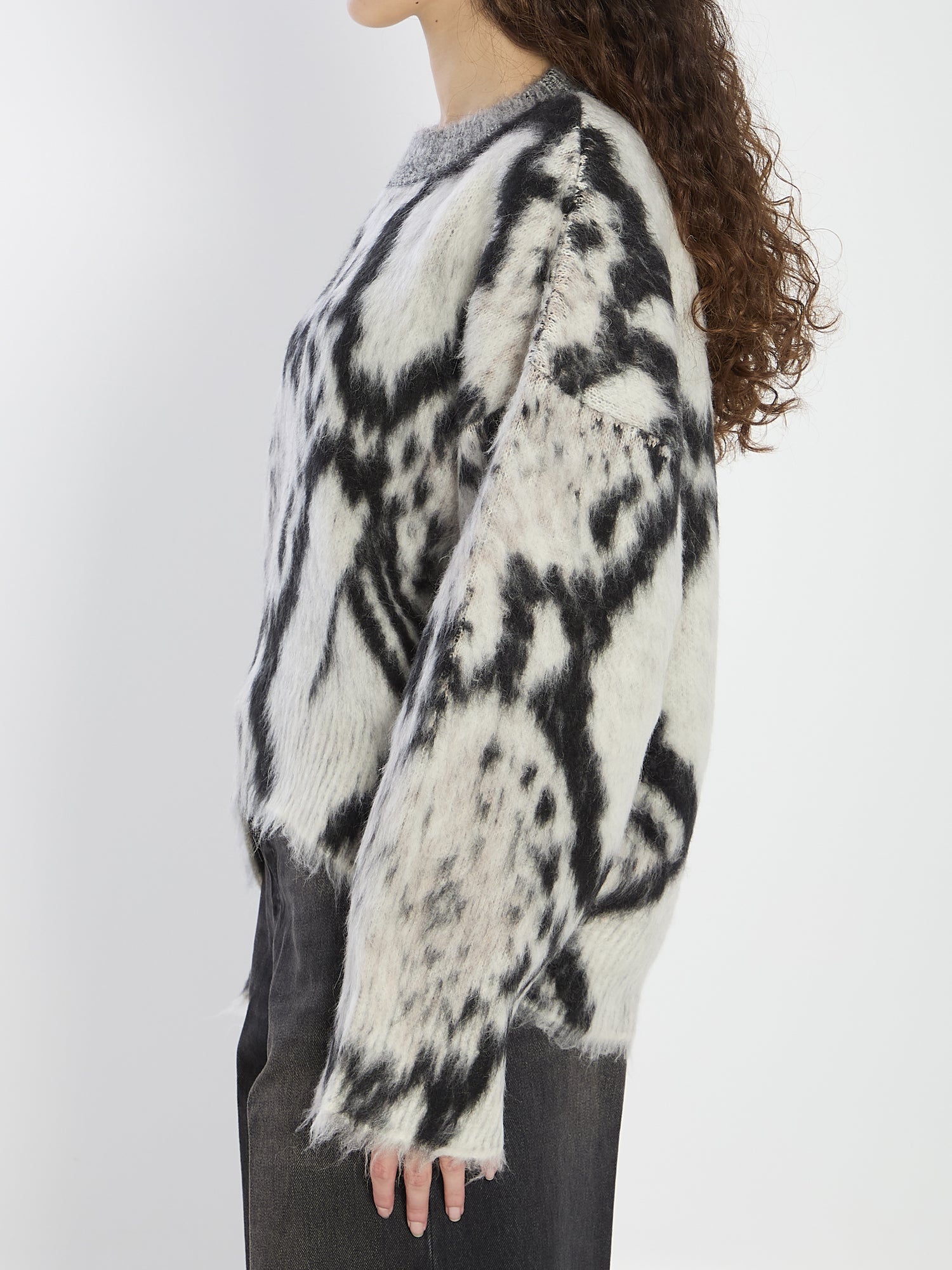 THE ATTICO 38 python-print sweater 