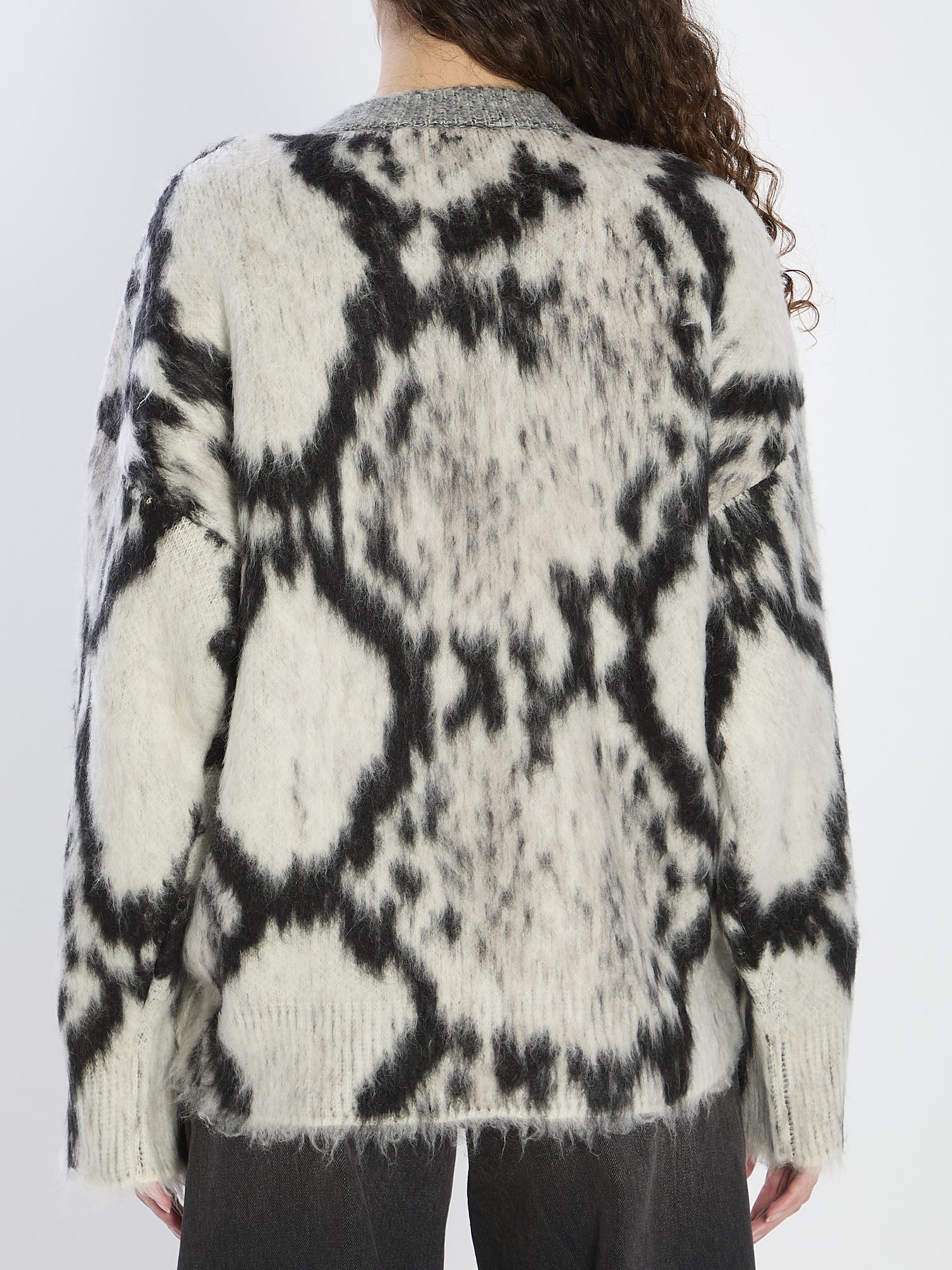 THE ATTICO 38 python-print sweater 