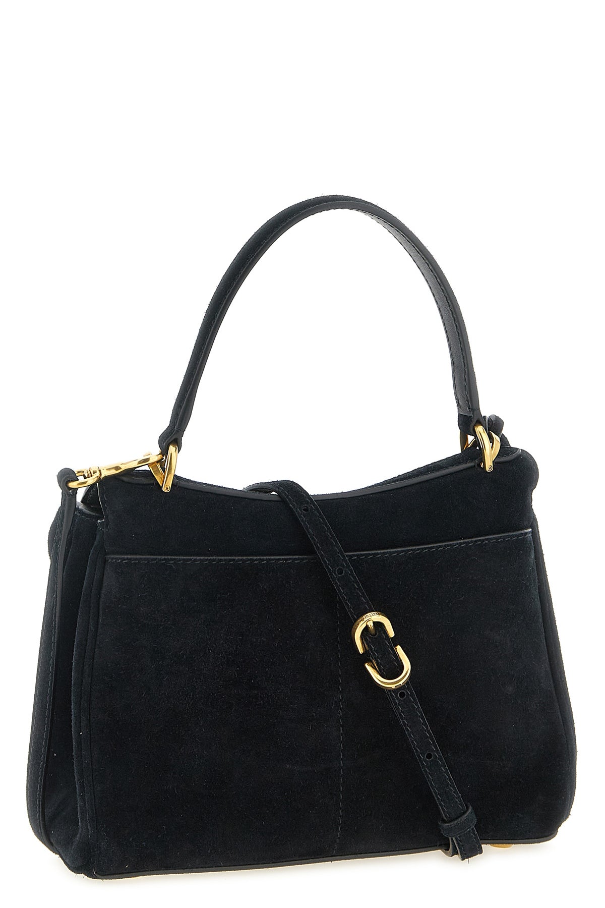 rodeo mini handbag in suede calf leather and smooth calf leather