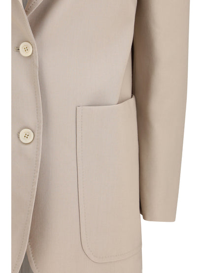 MAX MARA 36 single-breasted wool-blend blazer