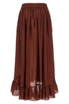 long aster skirt in silk habotai