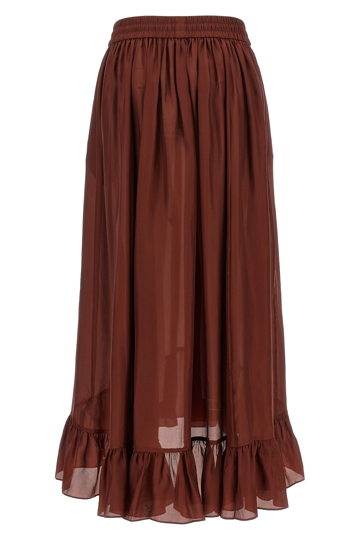 long aster skirt in silk habotai