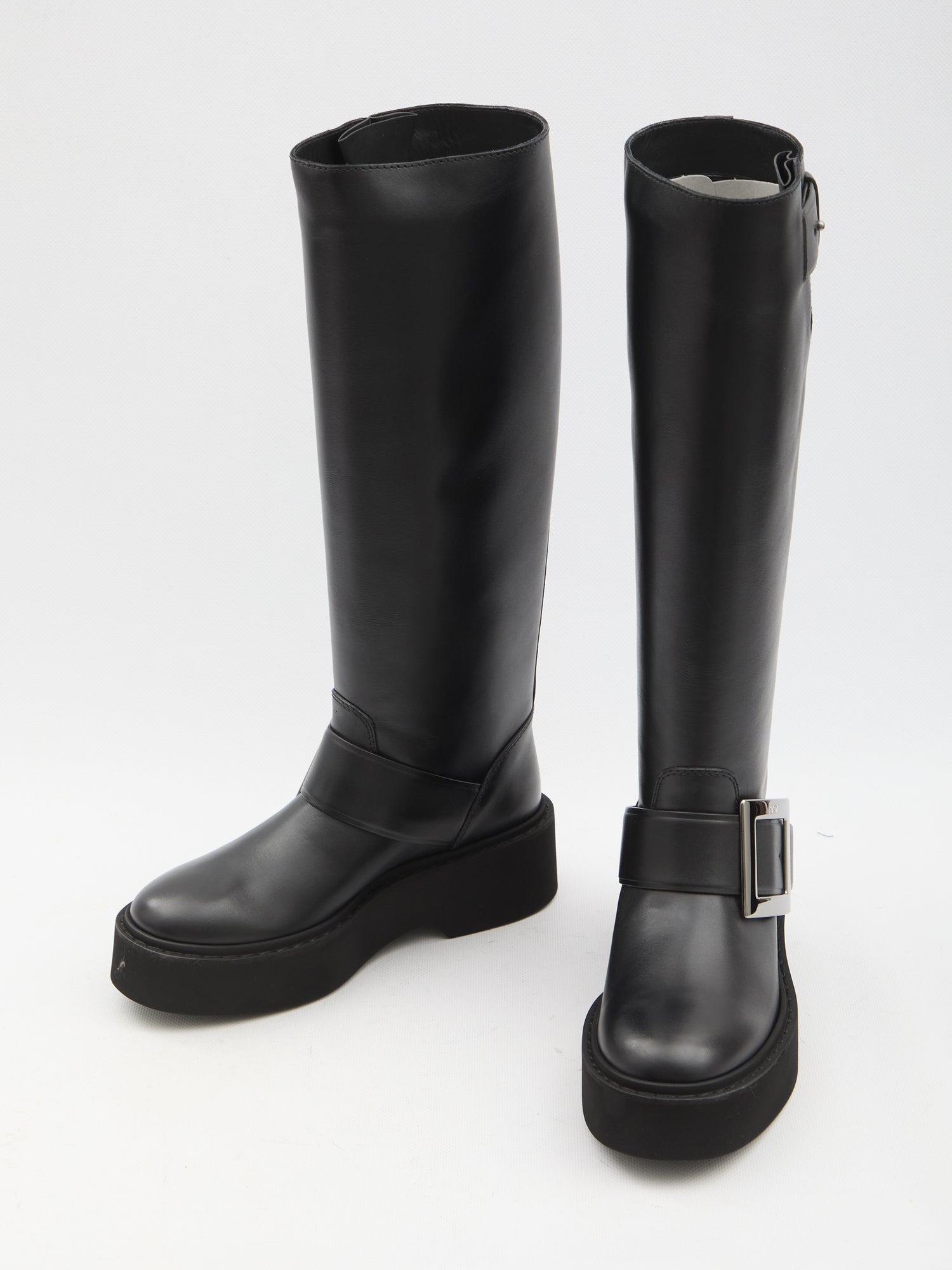 ROGER VIVIER 40 viv rangers high biker boots