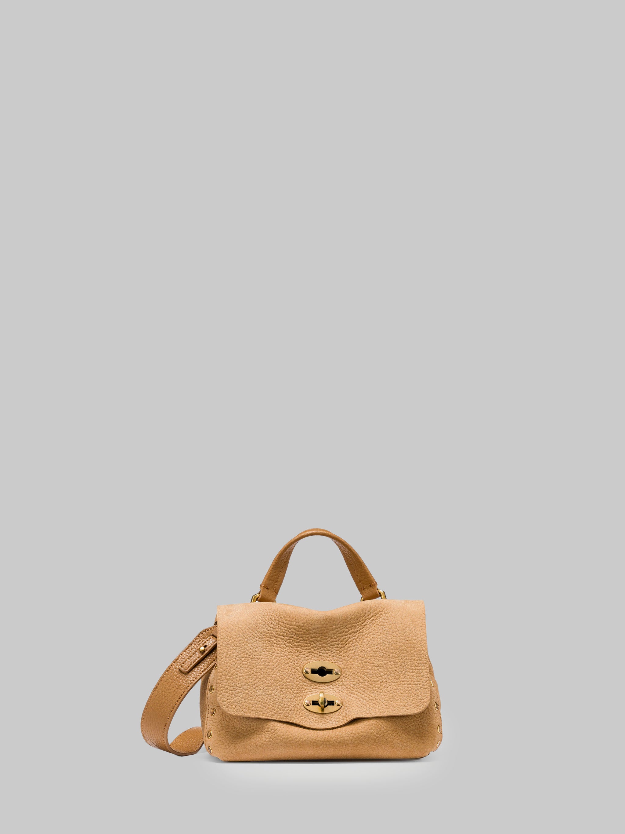 postina baby nabuk jones bag in san gimignano beige