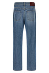 délavé effect cotton denim jeans