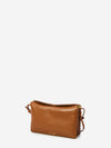 cognac trio flap bag