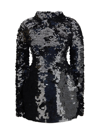 MAX MARA SPORTMAX L short sequin dress 