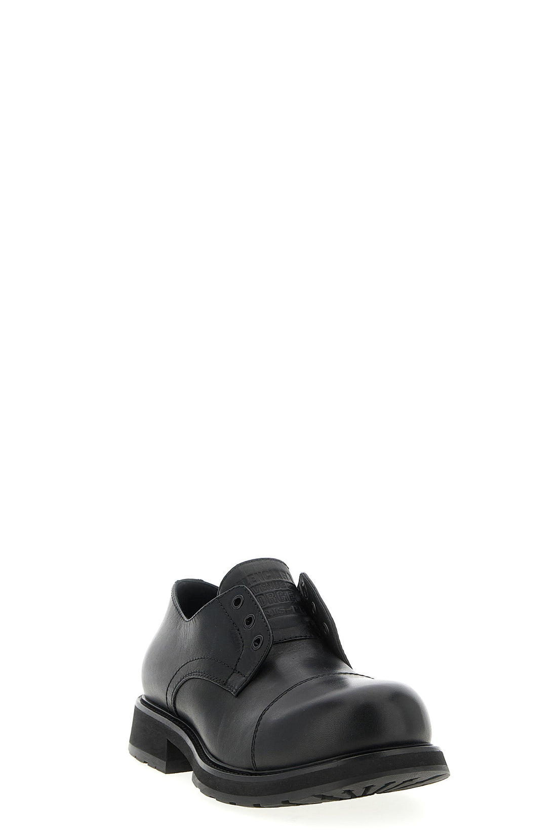 BALENCIAGA 44 derby truck leather loafers