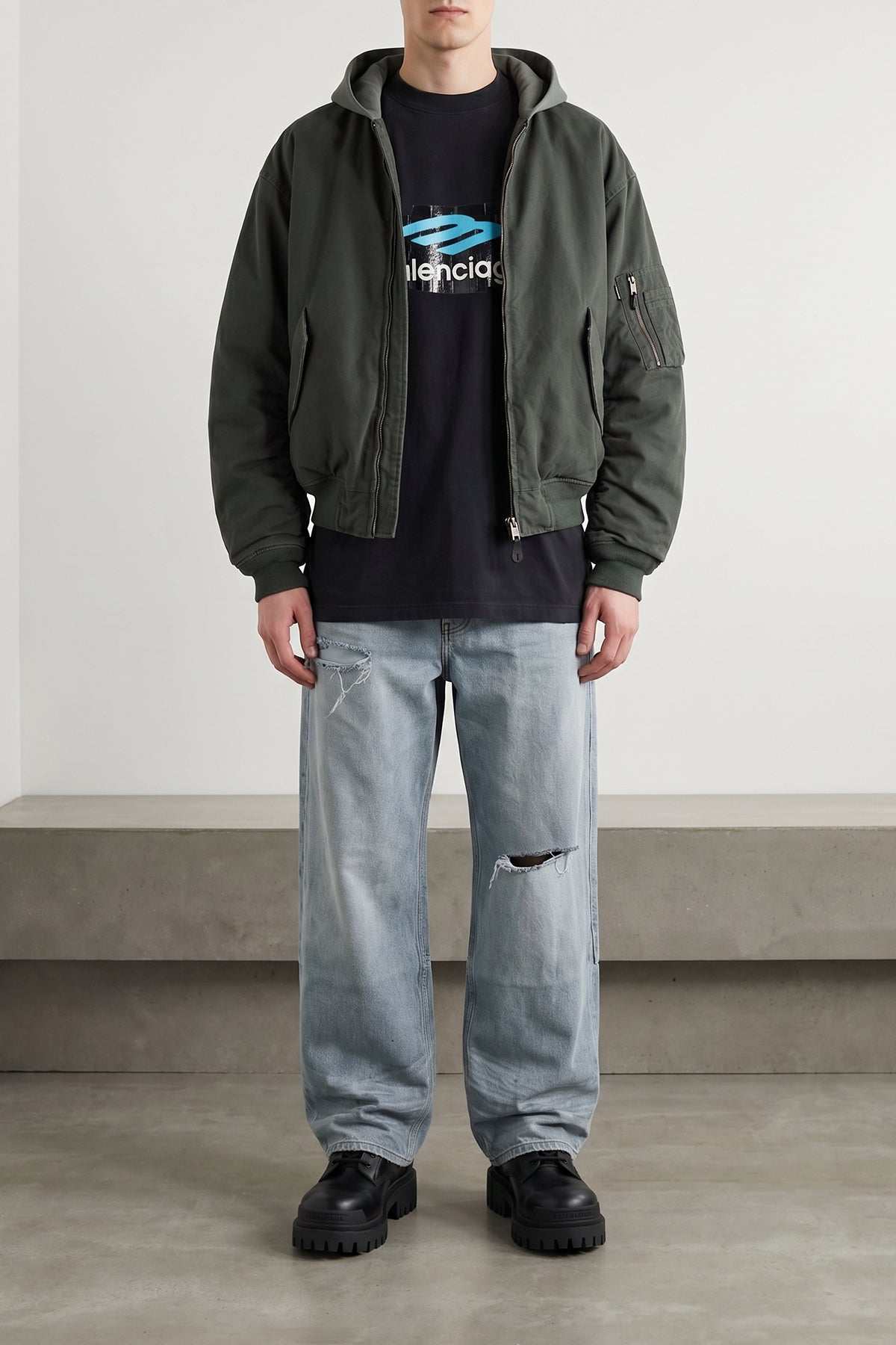 strike amphibian in matt calf leather