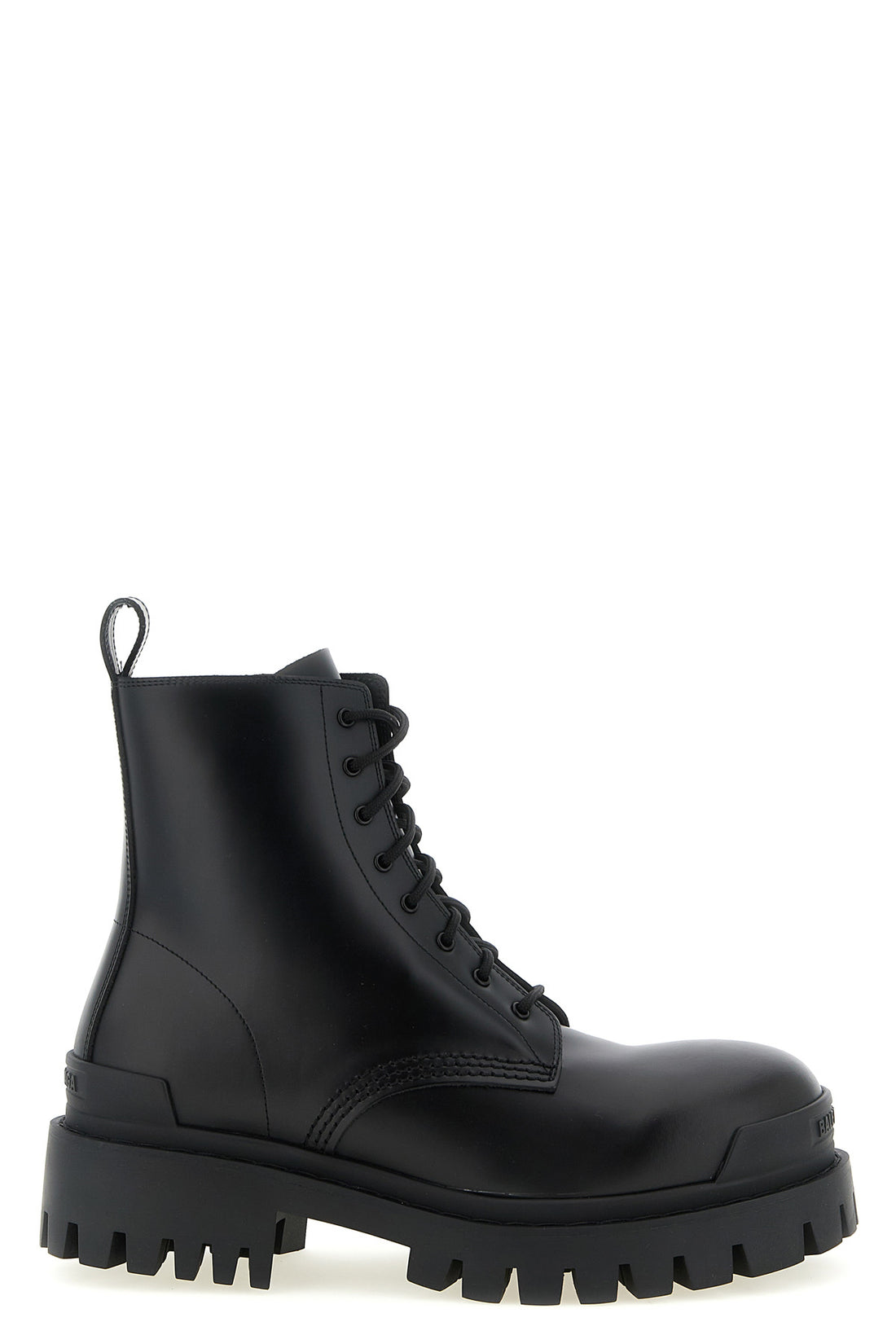 BALENCIAGA 40 strike amphibian in matt calf leather