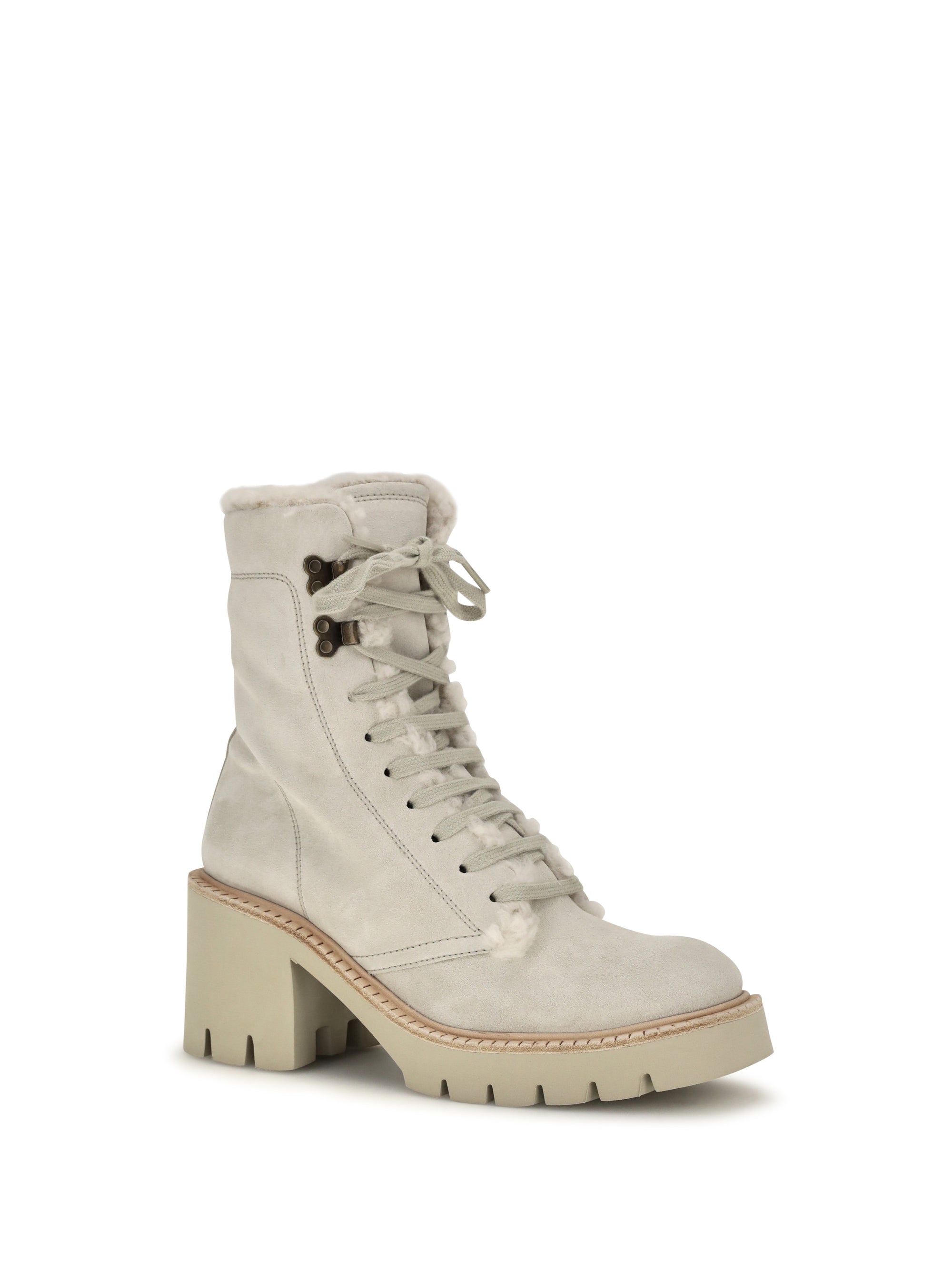 zineta suede lace-up ankle boots