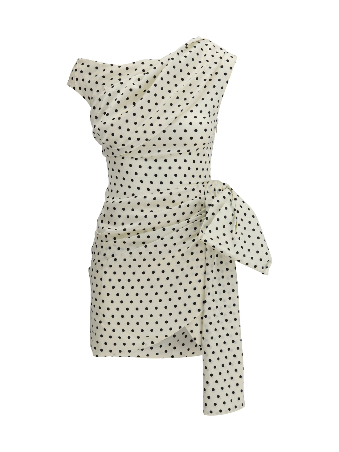 SELF-PORTRAIT 8 polka dot satin mini dress