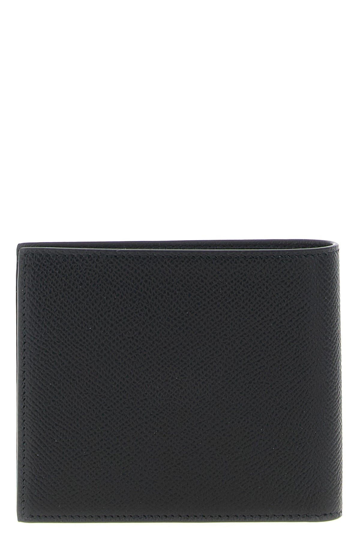 passport wallet in semi-matt textured calf leather