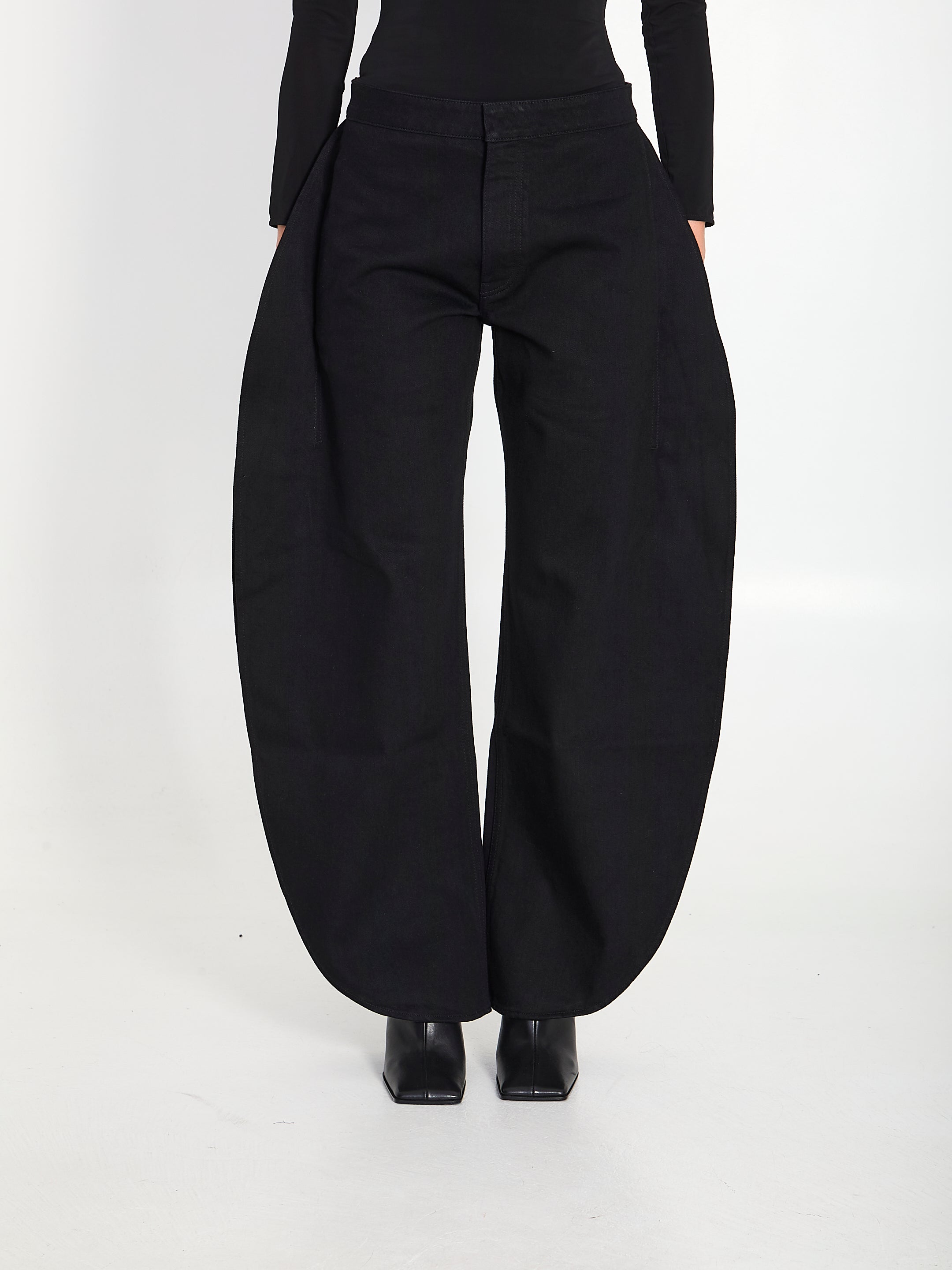 ALAIA 36 petals denim jeans