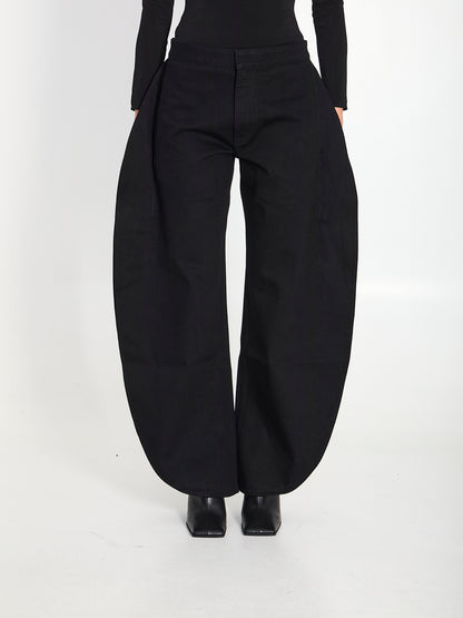 ALAIA 36 petals denim jeans