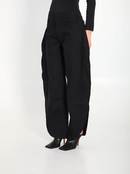 ALAIA 36 petals denim jeans