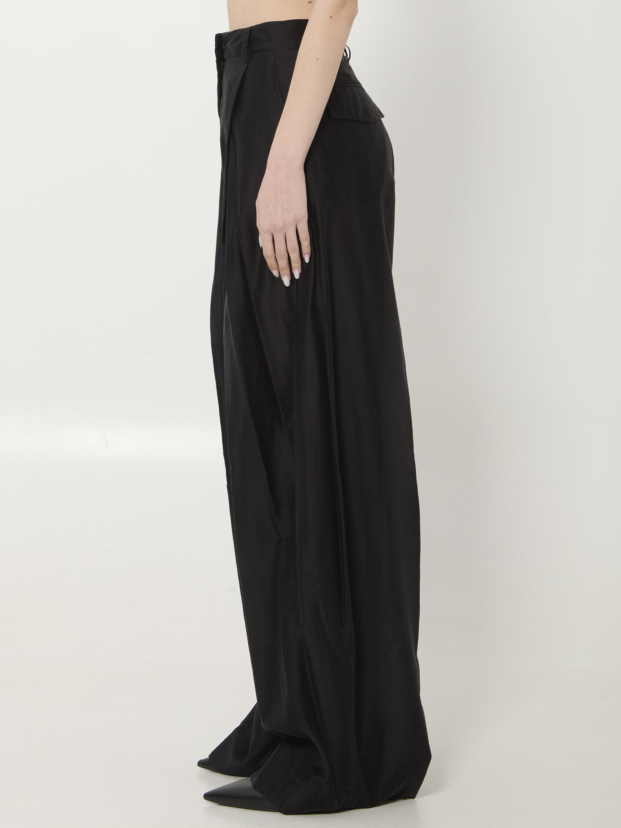 billie lightweight muslin trousers
