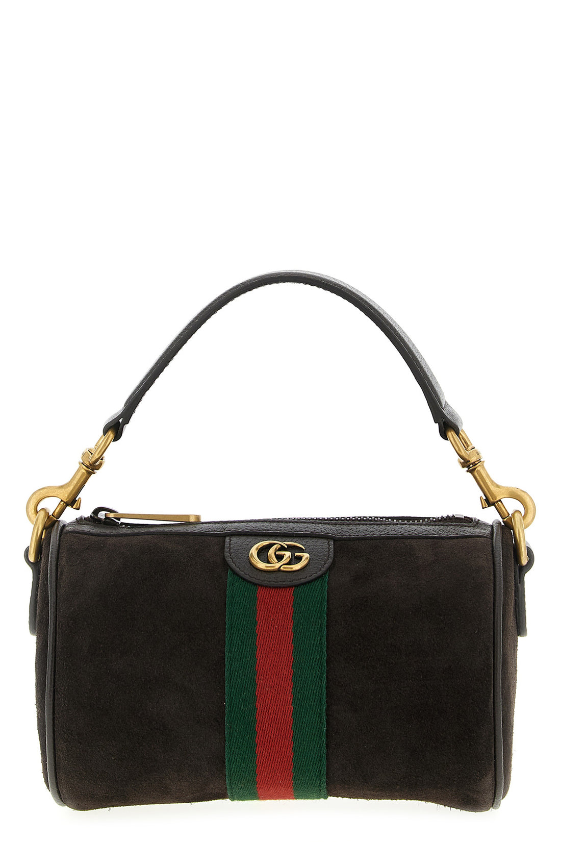 GUCCI OS ophidia mini handbag in suede and smooth leather